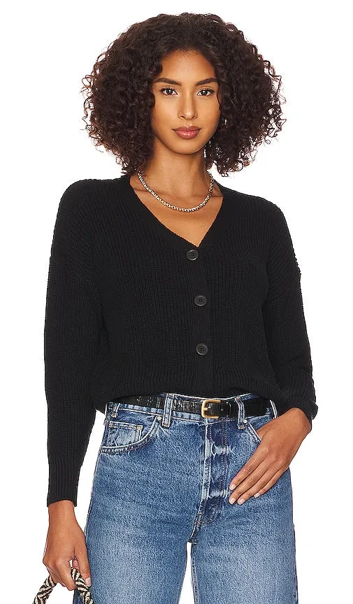 ALL THE WAYS Eiza Buttoned Sweater in Black