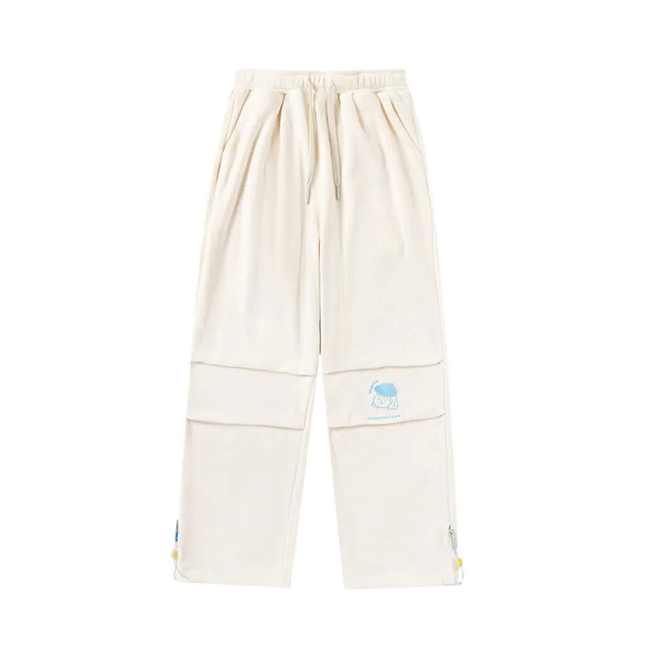 American-style Loose Inner Fleece Thick Pants