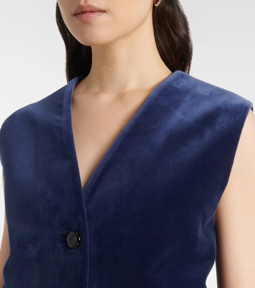 Blaze Milano Milano Jealousy Gliss cotton velvet vest