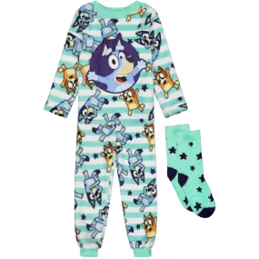 BLUEY Fleece Pyjamas & Socks Set