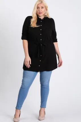 Buttoned Shirt Dress