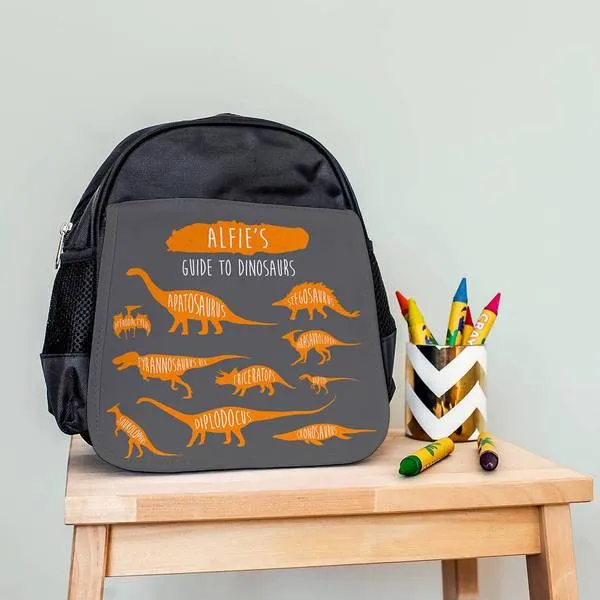 Children's Personalised Dinosaurs Chart Water bottle