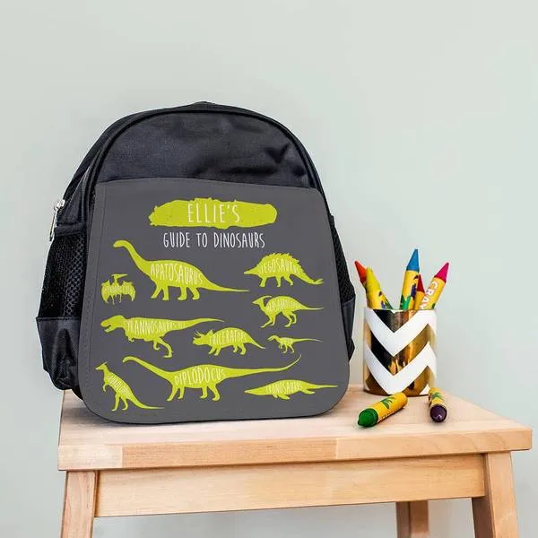 Children's Personalised Dinosaurs Chart Water bottle