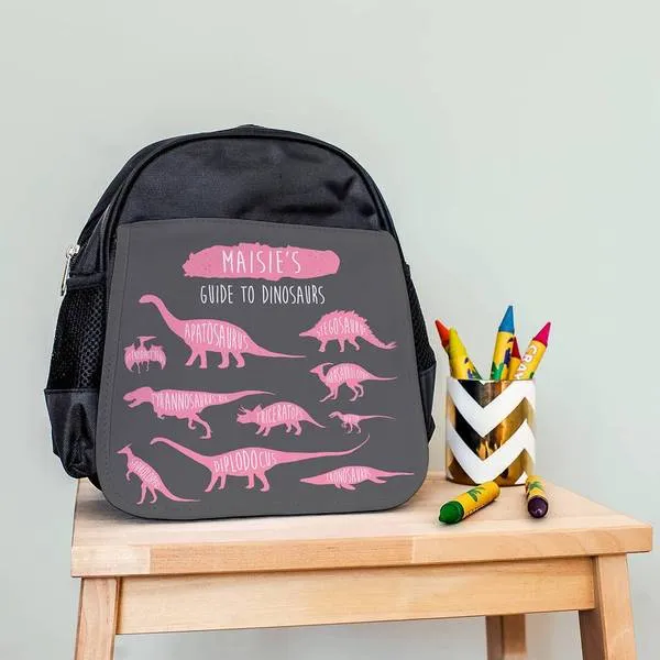 Children's Personalised Dinosaurs Chart Water bottle