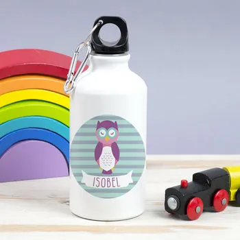 Children's Personalised Wise Owlet Pencil Tin