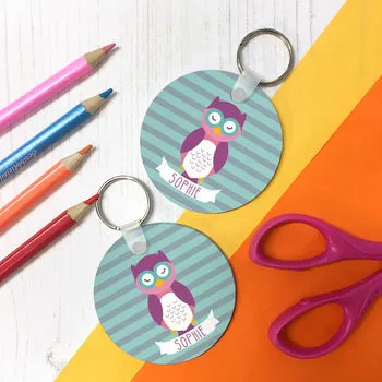 Children's Personalised Wise Owlet Pencil Tin