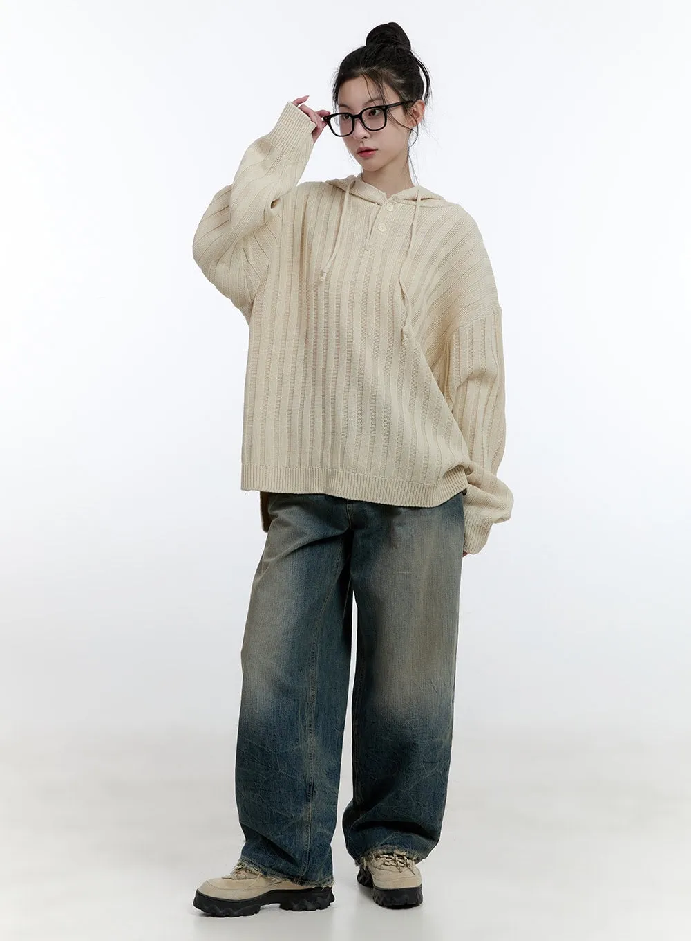 Danielle Vintage Washed Baggy Jeans CJ522