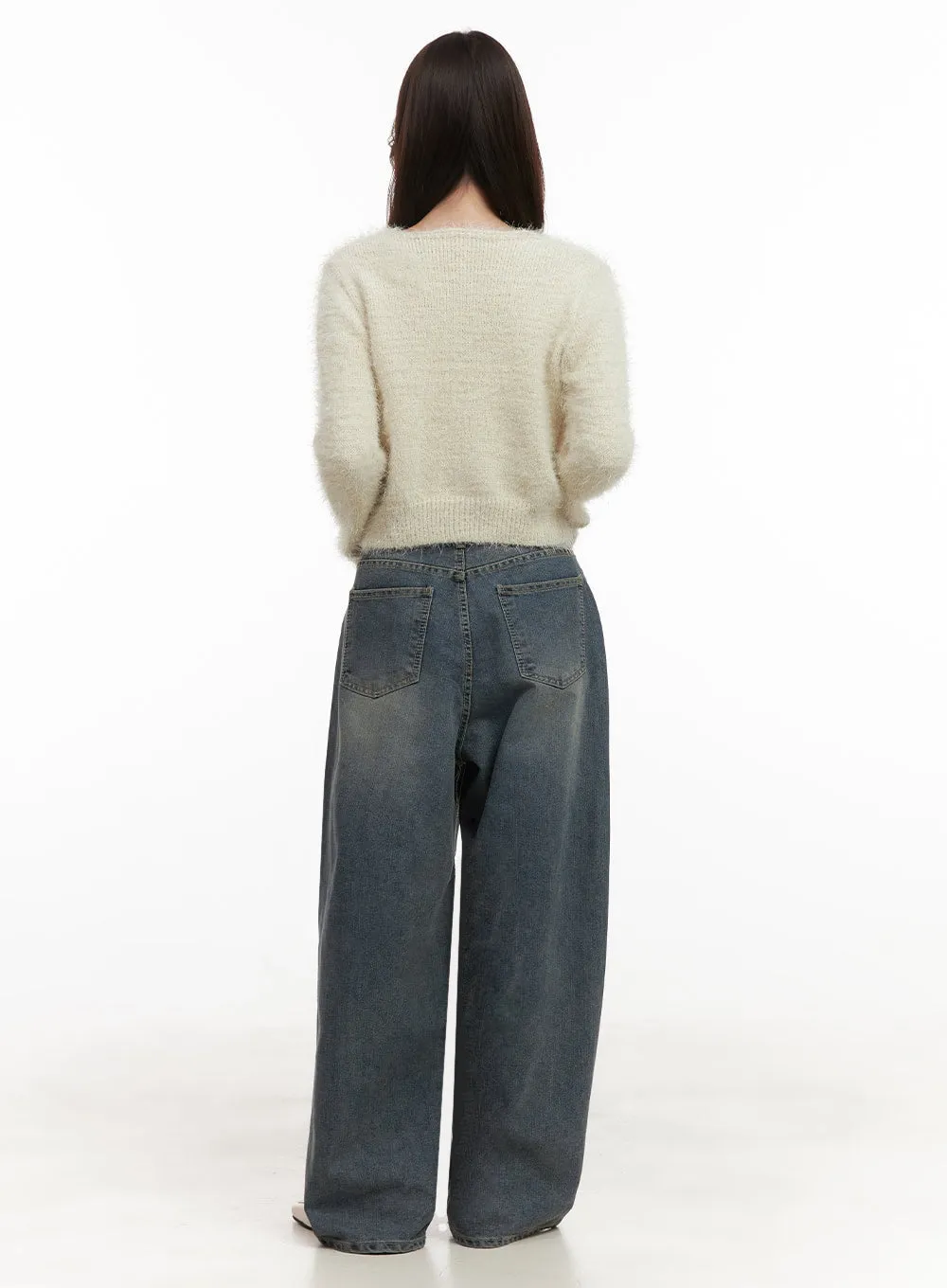 Erin Vintage Washed Baggy Jeans IJ510