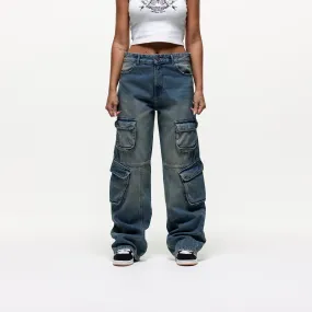 Heavy Harbour Washed Blue Denim Jeans (Final Sale)