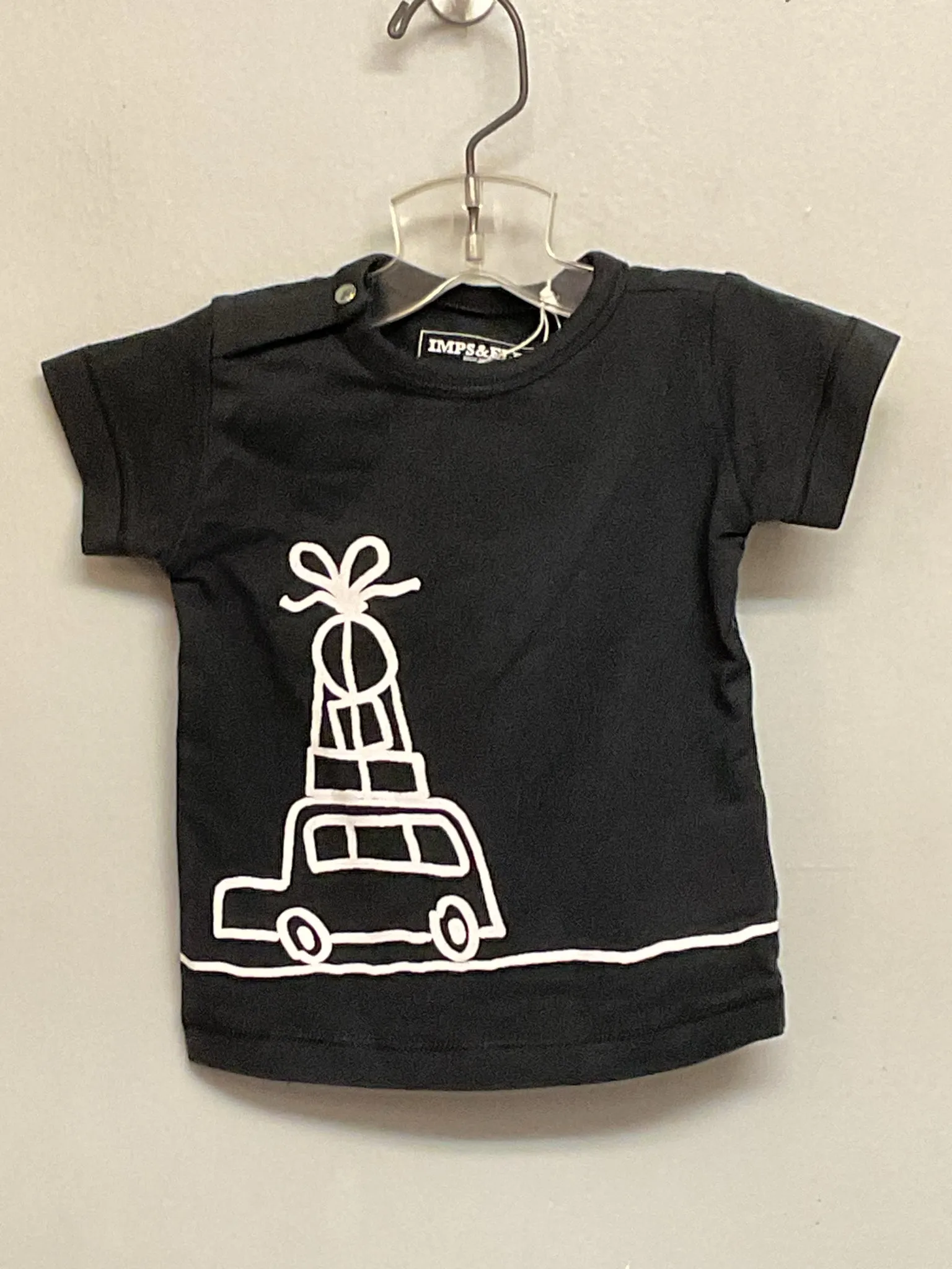 Imps & Elfs Size 6M Black & White Holiday Organic Cotton Onesies & Tees