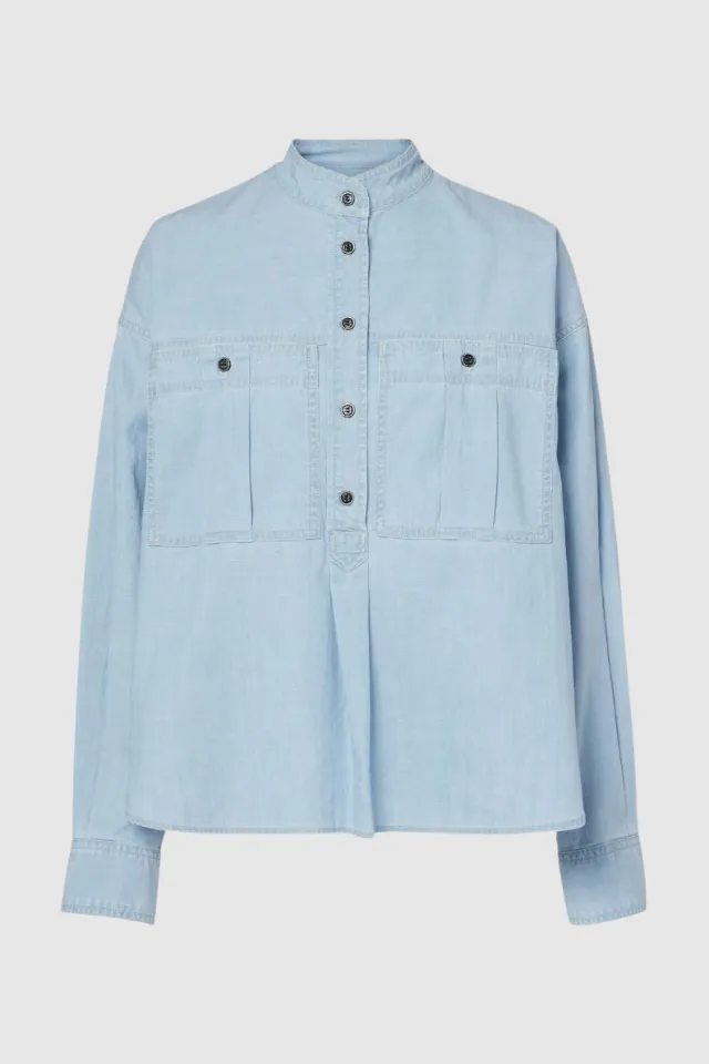 Isabel Marant Vero Top in Light Blue