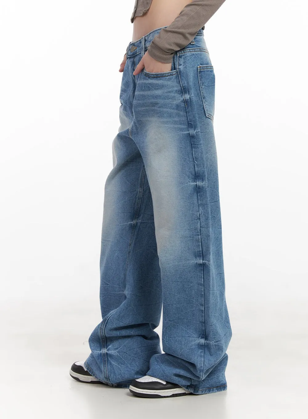 Kayla Washed Baggy Jeans CJ524