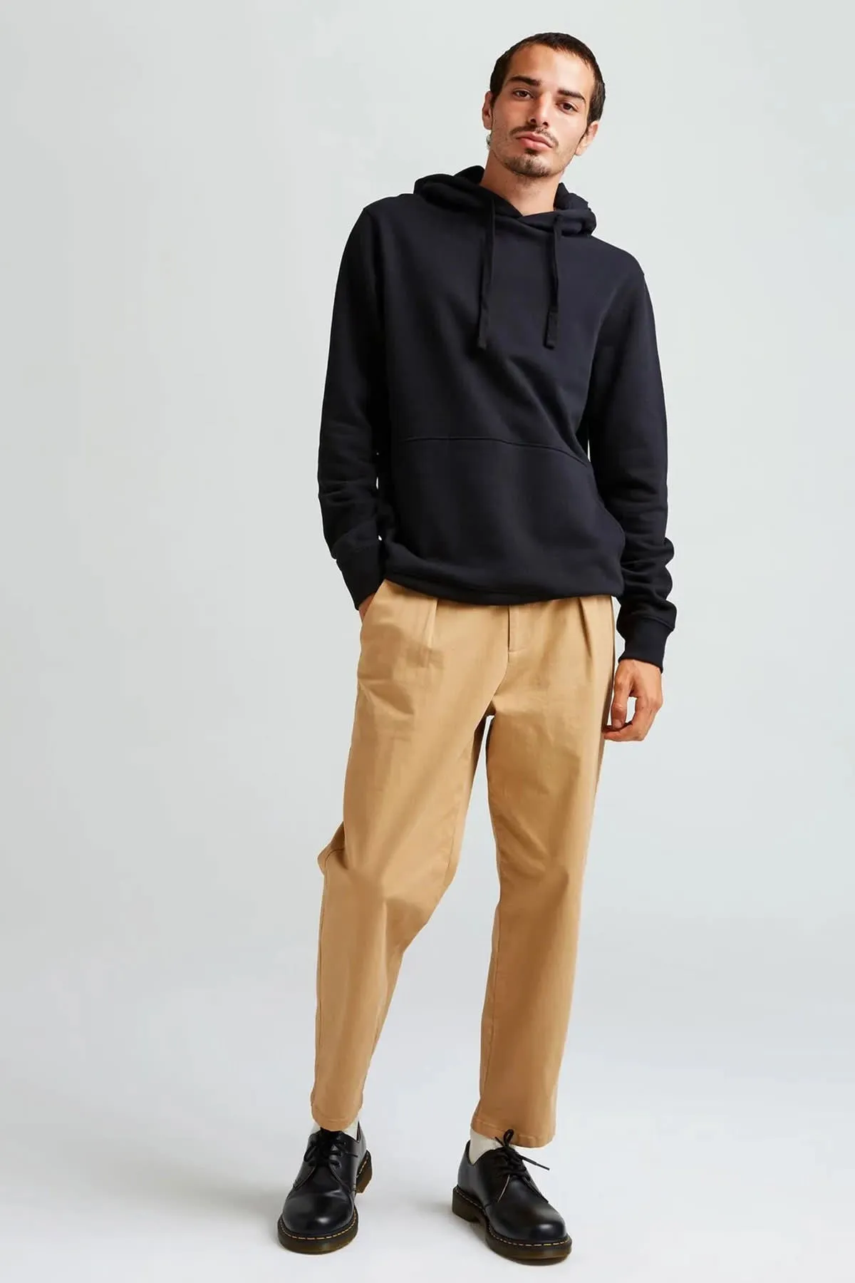 RECYCLED PULLOVER HOODIE Black