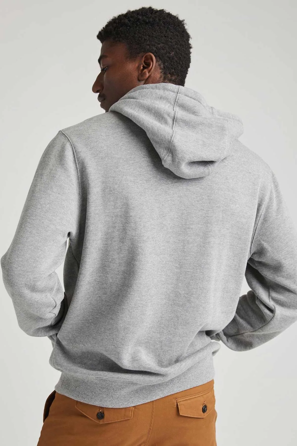RECYCLED PULLOVER HOODIE Heather Grey
