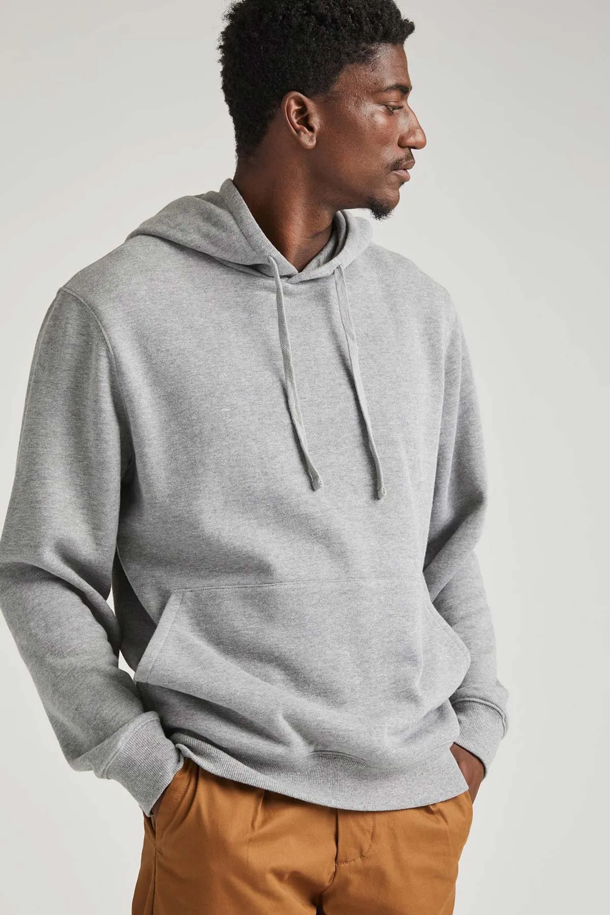 RECYCLED PULLOVER HOODIE Heather Grey