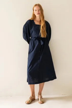 Tiny Big Sister | ARCHIVE Buttoned Dress |  Navy
