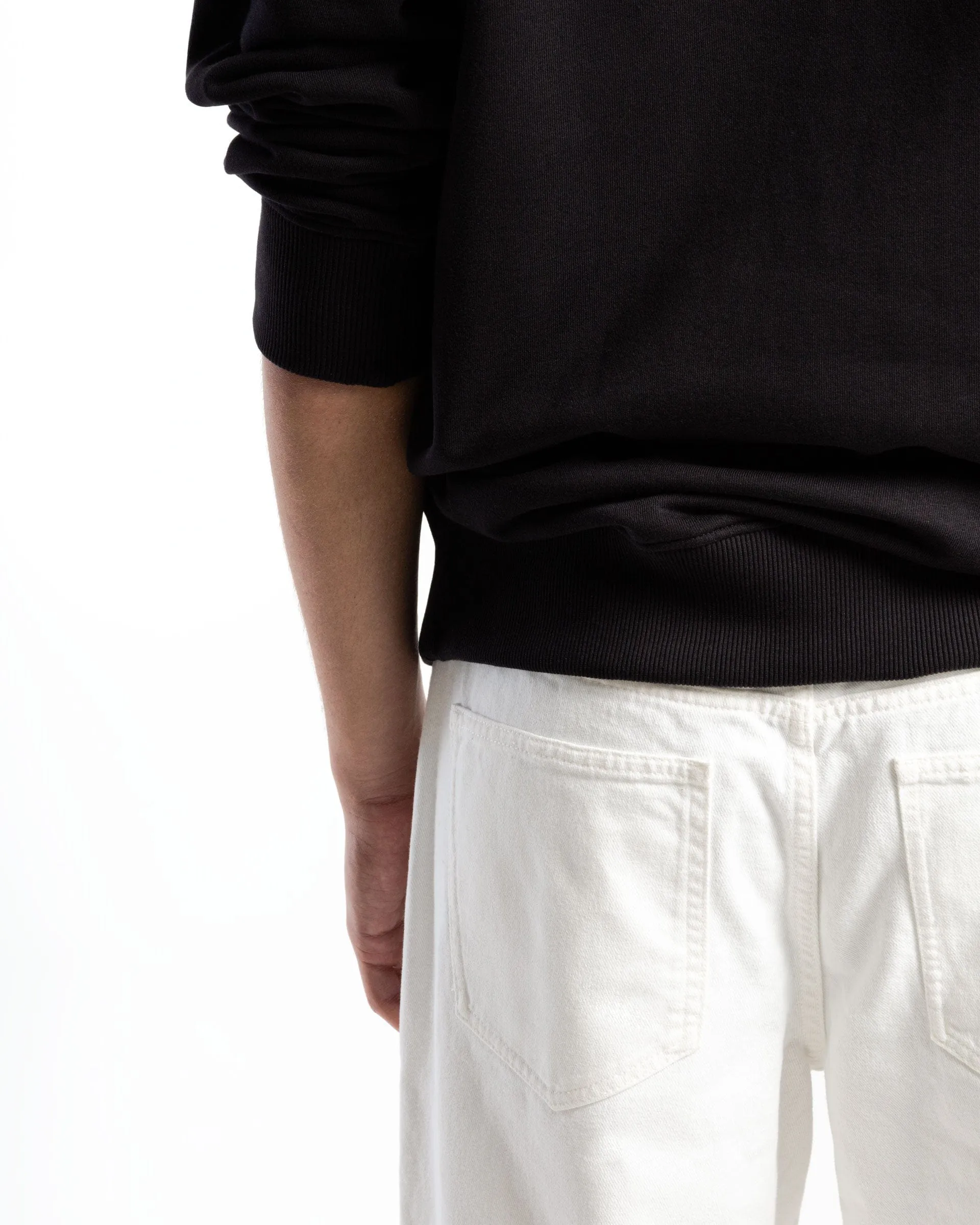 Versace Jeans Couture Black Crewneck Sweatshirt with Bold Circle Logo-