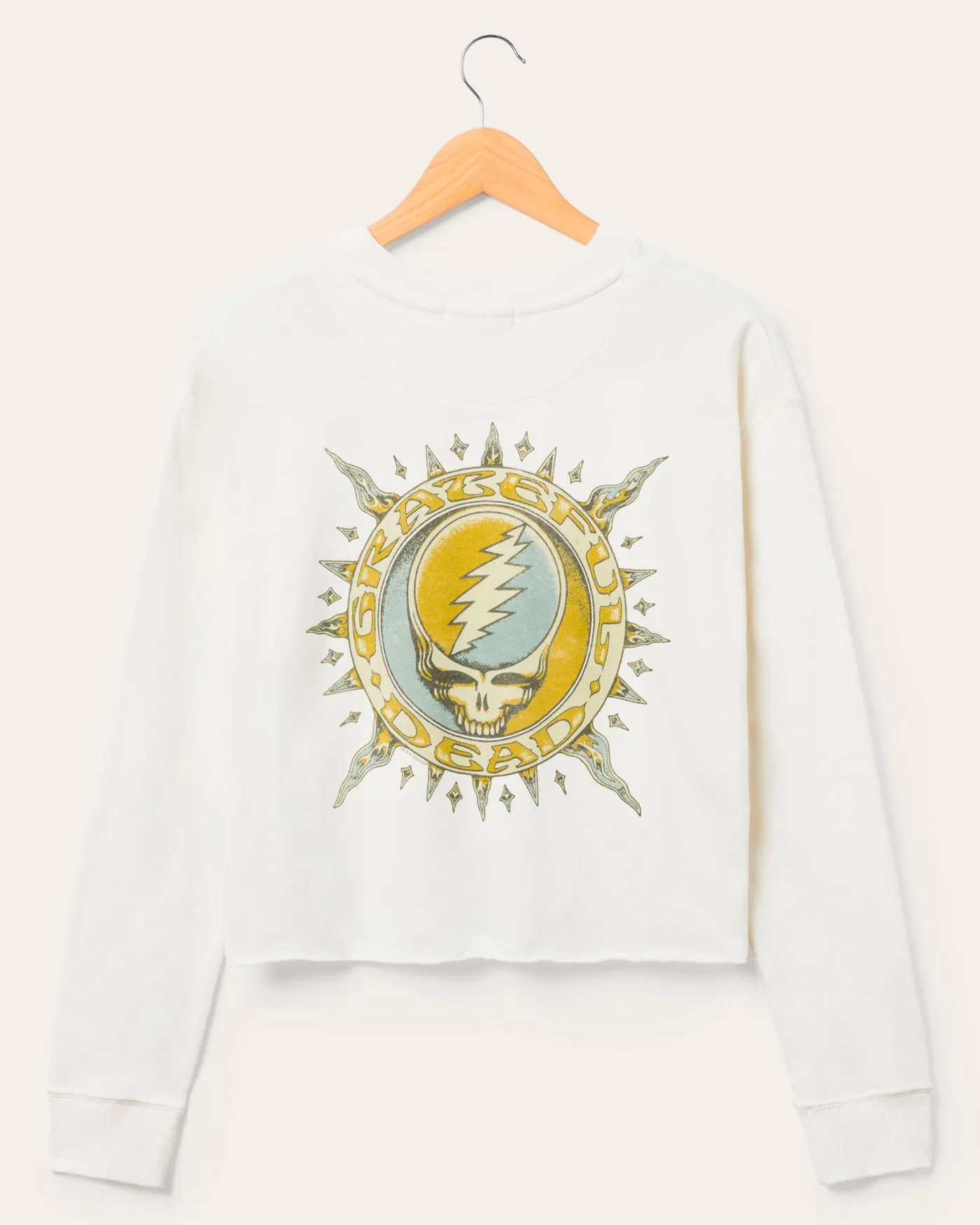 Women's Grateful Dead Sun Cropped Crew Fleece