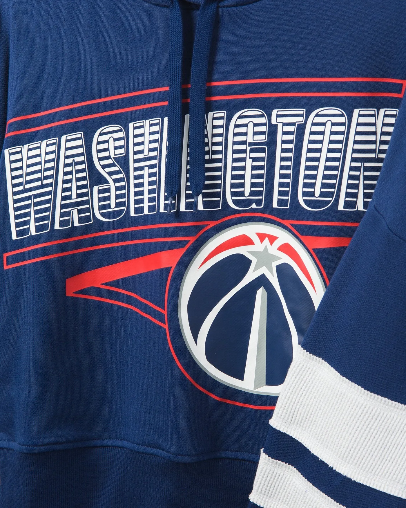 Women's Wizards Overtime Striped Fleece Hoodie